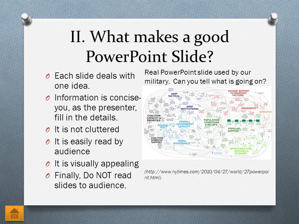 What makes a good presentation